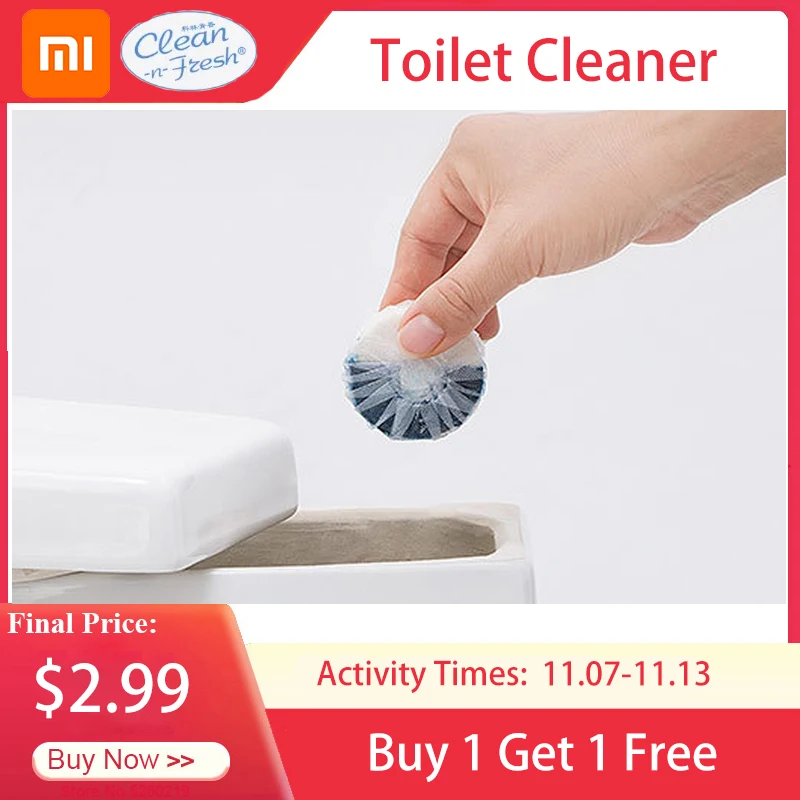 Очиститель для туалета Xiaomi Clean n Fresh автоматический очиститель синих пузырей