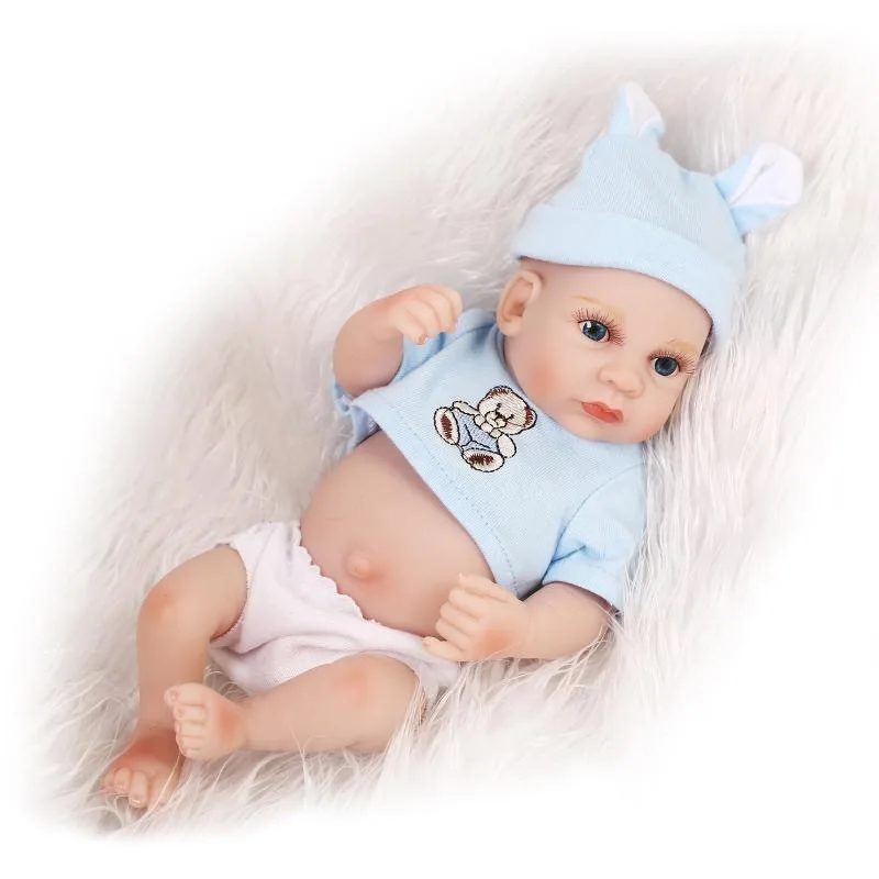 

Cute Mini with Bath Rag Baby Model Infant Baby Soft Silcone-Water Educational Baby Toy