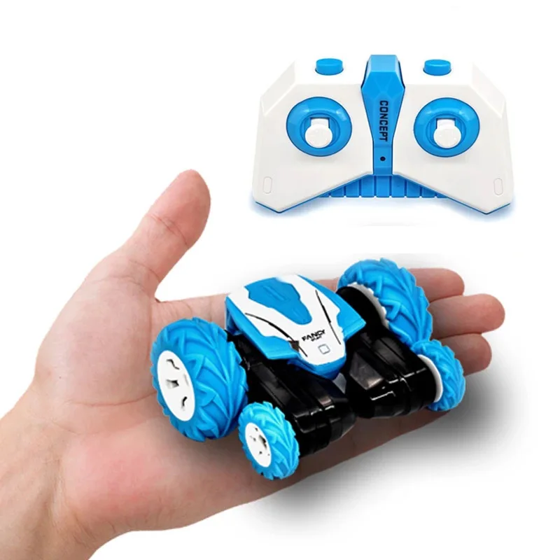 

High Speed RC Car 2.4G 4CH Stunt Drift Deformation Buggy Rock Crawler Roll Car 360 Degree Flip Car Blue Toys for Kids