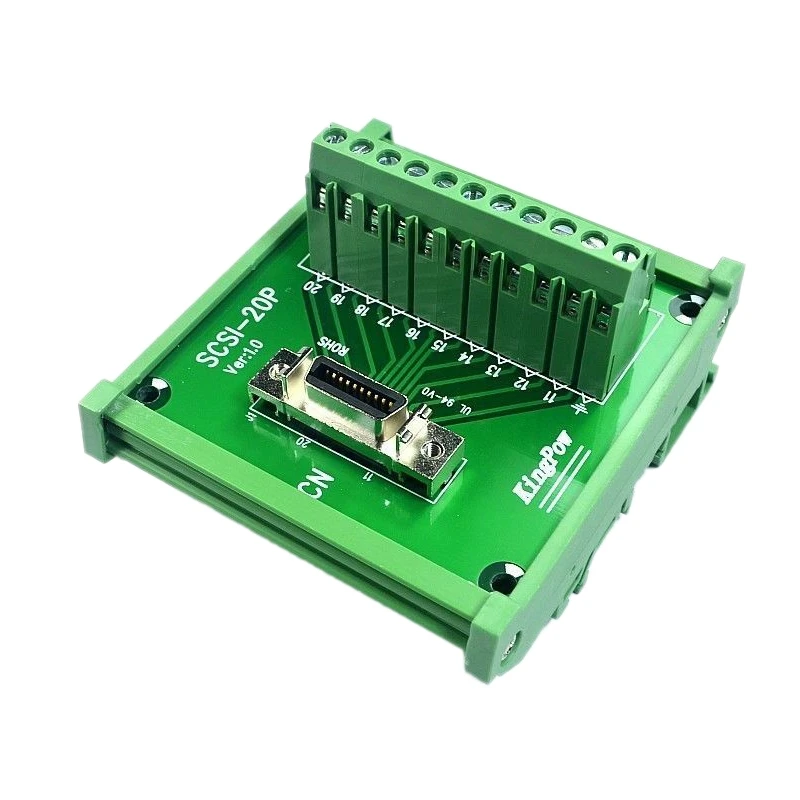 SCSI-20 Pin CN Тип Женский модуль плата клеммный блок разъем DIN рейку