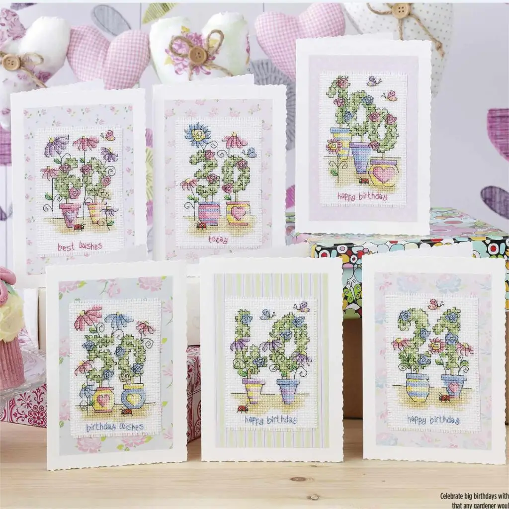 CD021 14ct Cross Stitch Kit Card Package Greeting Needlework Embroidery Crafts Counted Cross-Stitching Kits Christmas Gift | Дом и сад