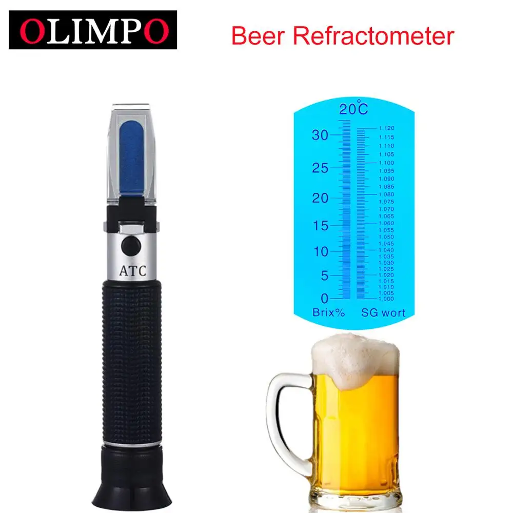 Refractometer Beer Brix 032 Wort 1.0001.120sg With Atc For Homebrew