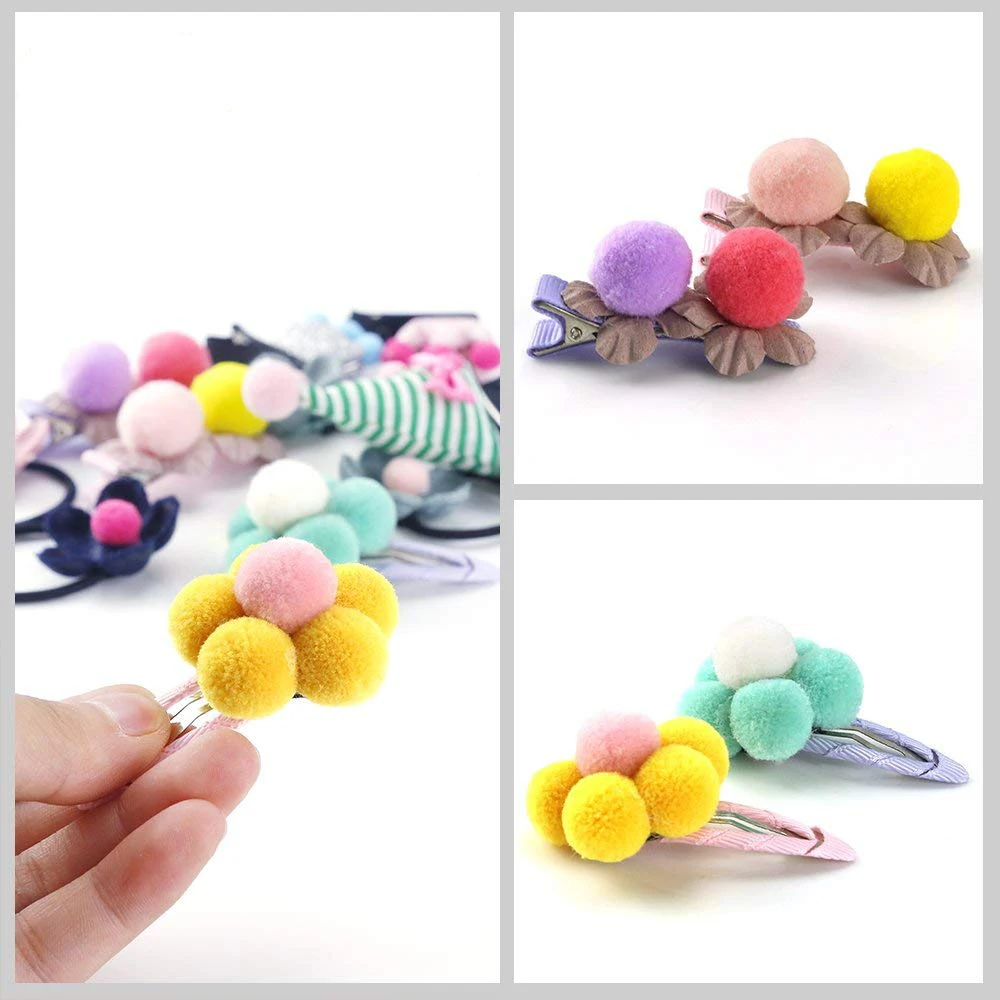 100Pcs 10/15/20mm Soft Pom Poms for Needlework Fluffy Pompoms Ball Handmade Kids Toys DIY Craft Supplies Garment Accessories