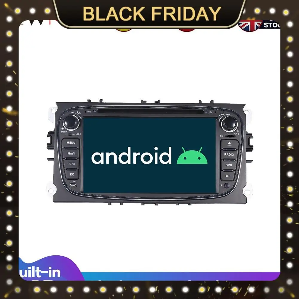 

Android10.0 4G+64GB car DVD player GPS multimedia Radio For Focus 2 Mondeo car GPS Navigation Audio Video player Built-in DSP