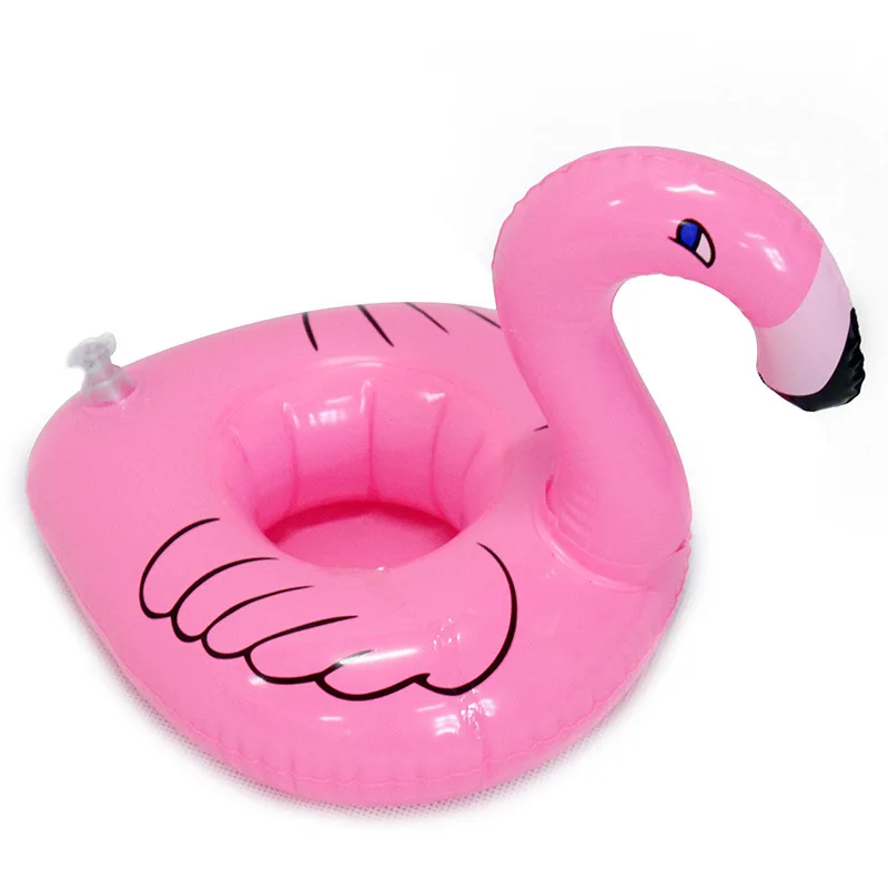 

Mini Water Coasters boia Flamingo Floating inflatable cup holder Swimming pool drink float toy cup stand Water