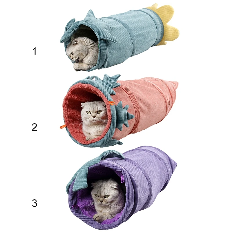 Забавный для домашнего котика игрушечный Туннель трубы Шары складной Crinkle игрушки для котят щенок крытый трубка для наружных помещений Kitty зимний теплый дом