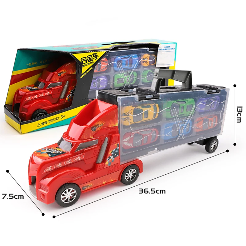 Hotwheels грузовик игрушка коробка для хранения автомобильный контейнер масштабируемый паркинг пол горячие колеса Транспорт Грузовик игрушки подарок на Рождество CKC09
