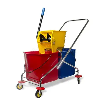 

Mop double barrel squeeze water truck hotel mop bucket squeeze bucket squeeze bucket hotel wash mop water truck