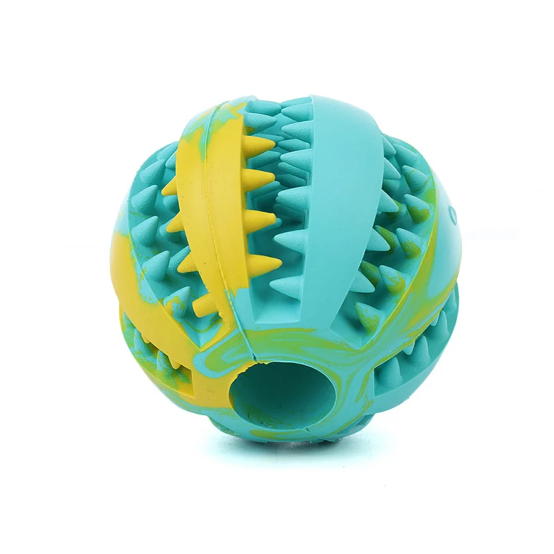 

Pet Chew Ball Dog Natural Rubber Two Color Watermelon Pet Chew Toys