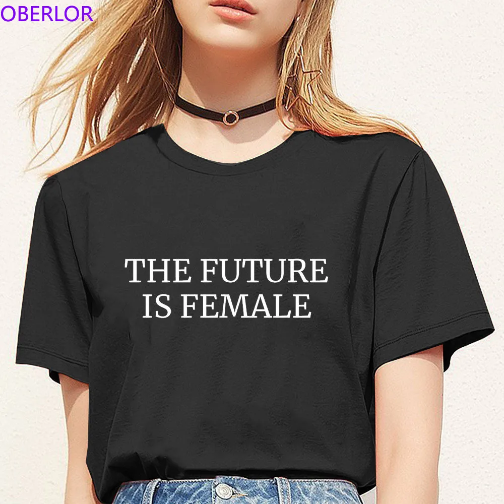 

Summer 2019 Fashion Women Tshirt Feminist THE FUTURE IS FEMALE Simple Style Tees Femme Short Sleeve Feminism Tops Women