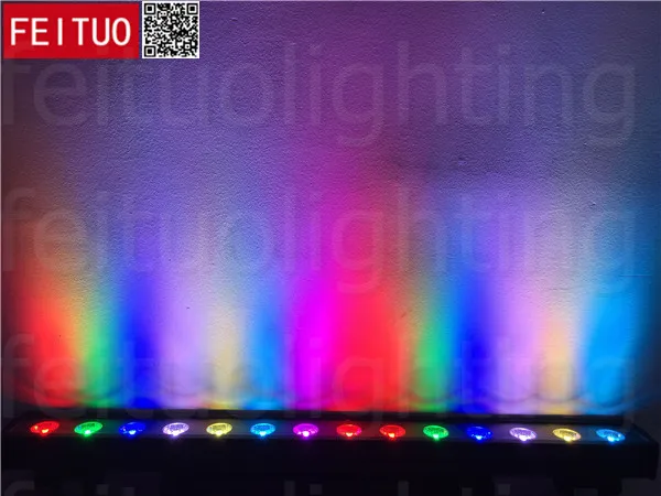 E-16x/пижамный комплект в горошек пикселей триколор RGB 14x30 Вт светодиодный стены шайба светильник ip65 светодиодный stirp бар сцена строительные светильник