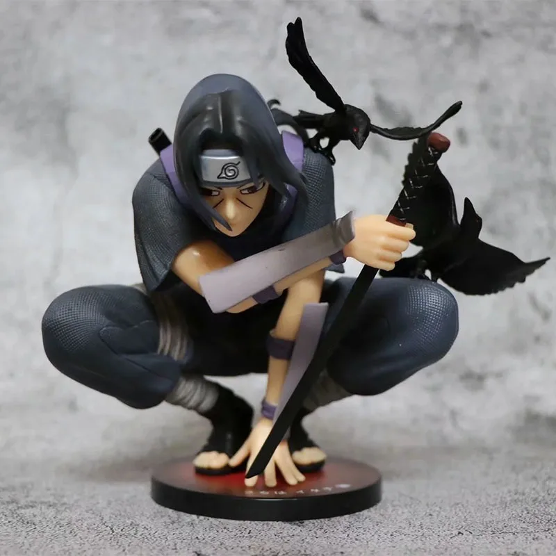 

PVC 18cm toys Naruto Figures Dark Itachi Uchiha Akatsuki model toy Garage Kits