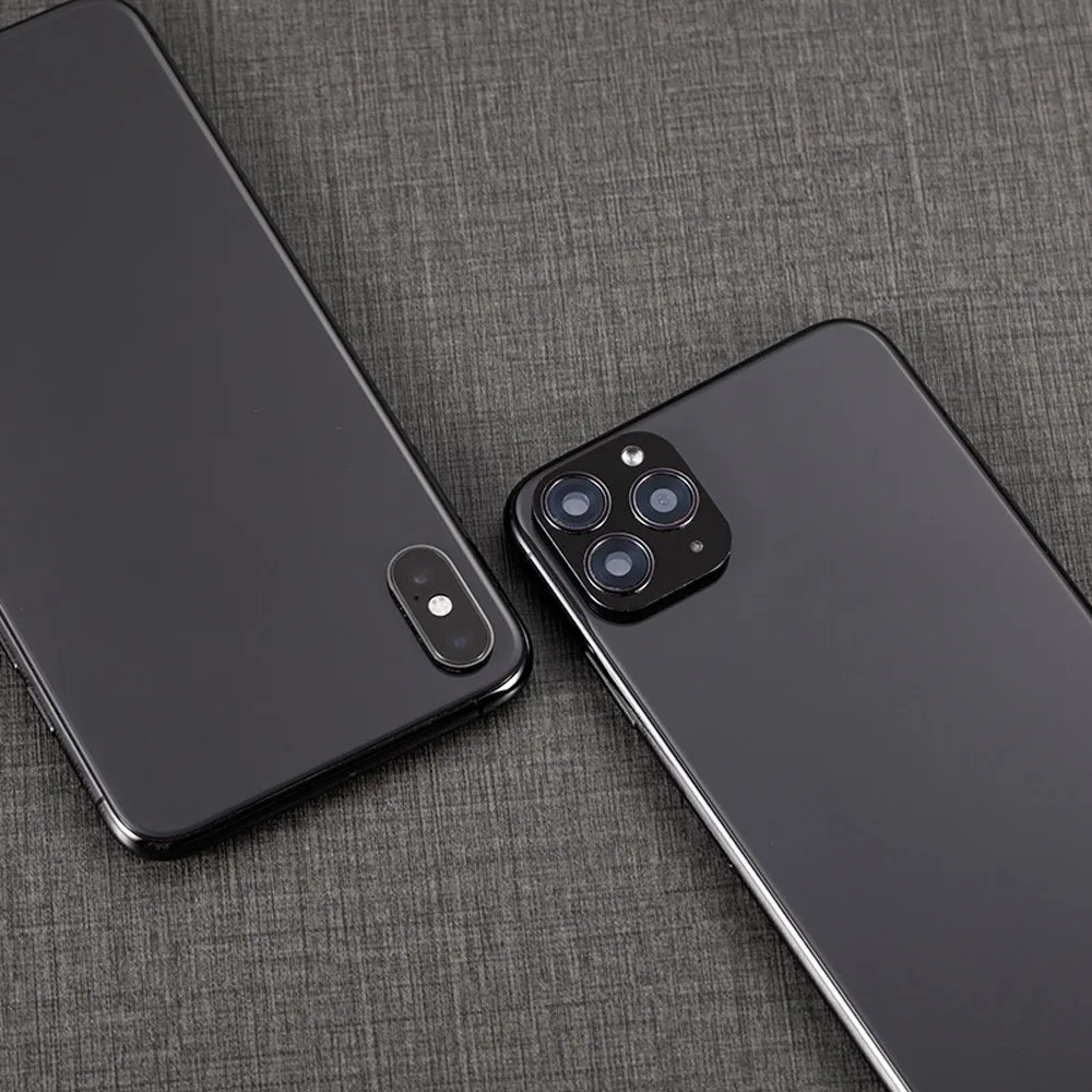 For iPhone X XS MAX Seconds Change For iPhone 11 Camera Lens Screen Protector Second generation lens film metal lens sticker #B