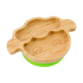 

Baby Bamboo Suction Bowl and Matching Spoon Set Feeding Bowl Suction Spoon Set