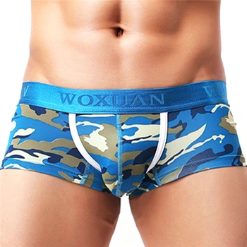 

2020 New Men Underwear Camouflage Printed Short Boxers Comfort Soft Boxer Male Cotton Underpants Man Breathable Panties S M L