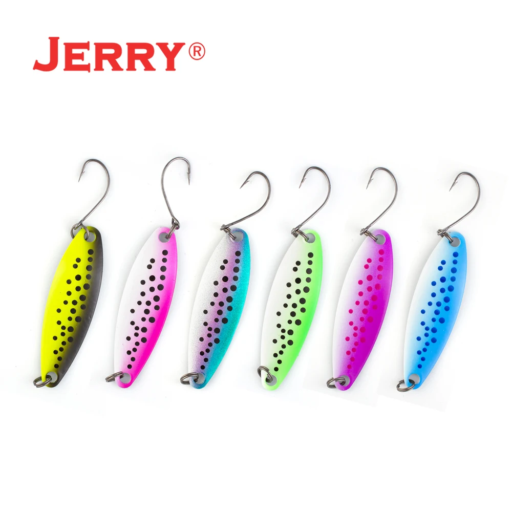 Jerry Virgo 5 шт./6 шт. набор ложек для ловли форели бесплатная коробка снастей