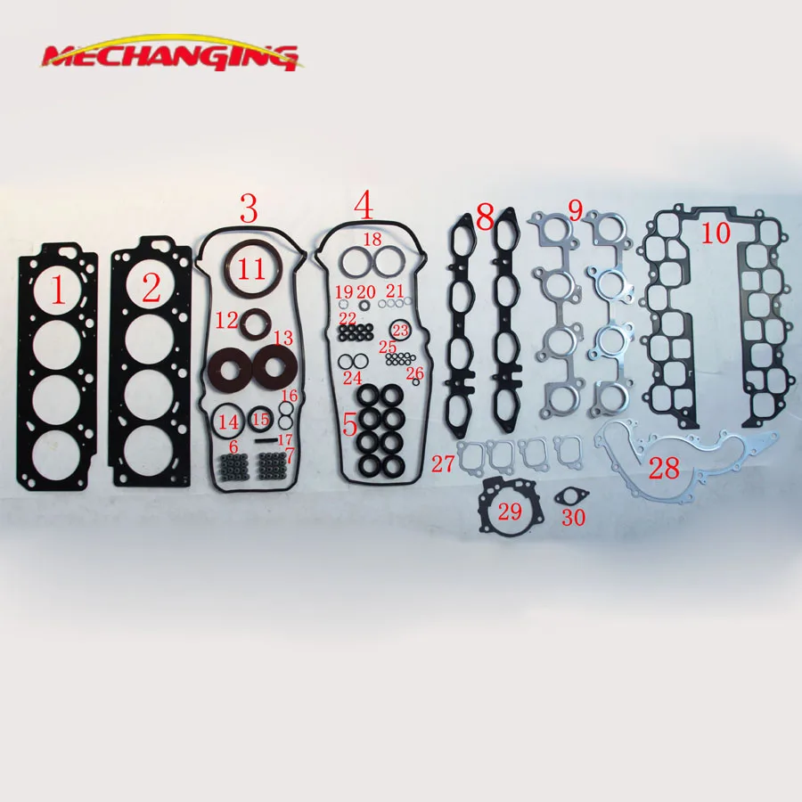 2UZ 2UZFE 2UZ-FE для TOYOTA LAND CRUISER 100 и LEXUS LX 470 полный комплект прокладка двигателя 04111-50120