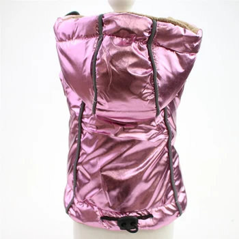 

Pet Dog PU Leather Warm Hoodie Coat 2 Legs Bear Design Winter Clothes Pet Puppy Jacket Apparel 4 color