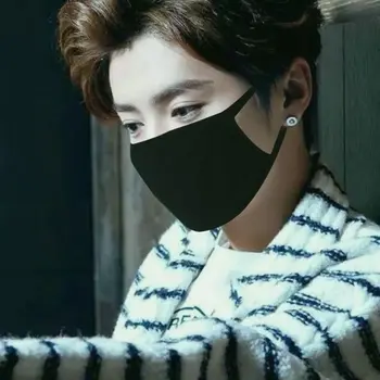 

3pcs 1pcs Unisex Black Mask Soft Cotton Dustpro of PM2.5 Pollution Half Face Mouth Breathing Mask Washable Reusable mask