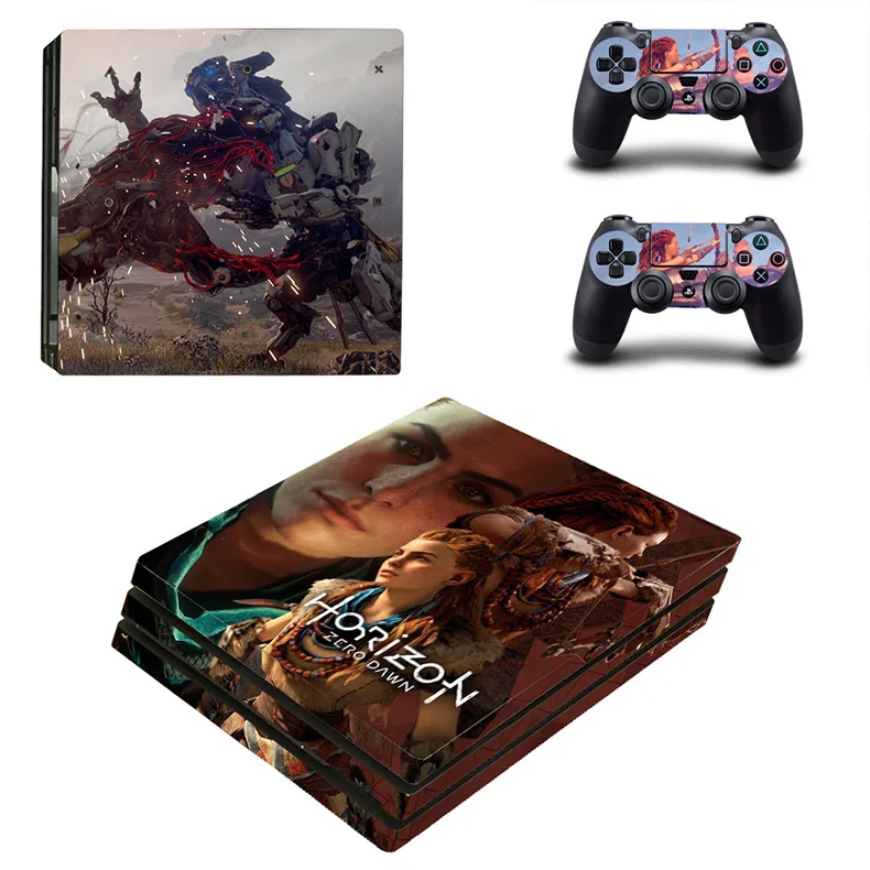 Наклейка для PS4 Pro s Horizon zero Dawn PS 4 Pro наклейка для игровой станции 4 Pro для консоли и контроллера playstation 4 Pro