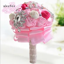 Кристальный Свадебный букет цветочный букет кружева свадебные букеты Свадебные аксессуары букет кристалл SPH245