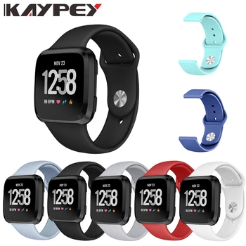

Silicone Smartwatch Wrist Band Bracelet For Fitbit Versa Strap Reverse Watch Buckle Replacement for Fitbit Versa Smart Watch