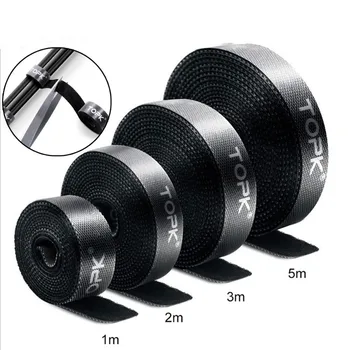 

1 roll Hook Loop Tape Strap Cable Tie Fastener Self Adhesive Roll Wrap Wire Clip