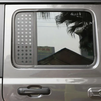 

Car Window Glass Decals Rear Door Strip Aluminum Black Accessory Parts
