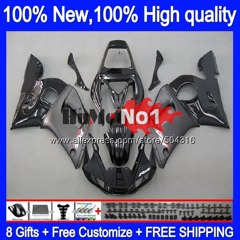 R 6 для YAMAHA YZF R6 YZF600 YZF 600 YZF-600 4MC. 5 YZF-R6 1998 1999 2000 2001 2002 YZFR6 98 99 00 01 02 Обтекатели Черный