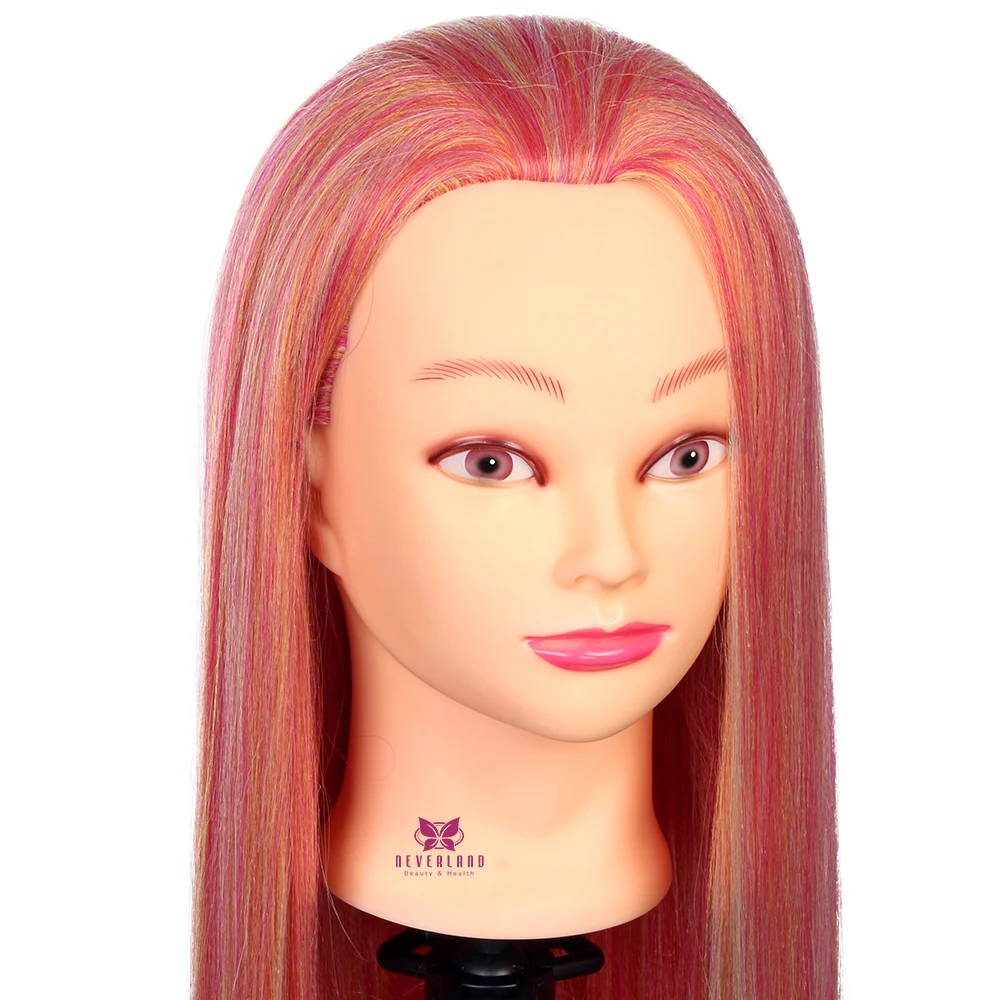 28 &quotдлинные волосы манекен Золотая Рыбка красная тренировочная голова для