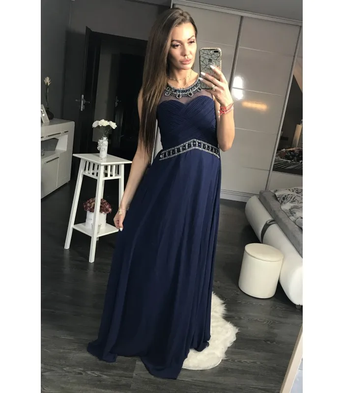 EVA &amp LOLA DRESS NAVY 44003-2 |