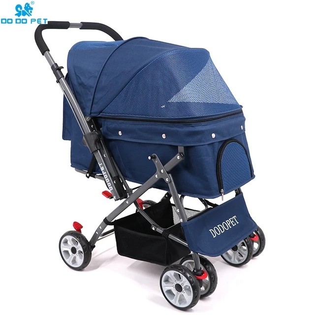 Wholesale Luxury Detachable Small Travel Strollers Dogs Buggy Medium  Foldable 4 Wheels Pet Dog Stroller for Cats Puppies - AliExpress