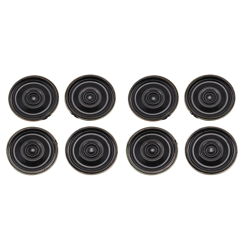 8Pcs 0.5W 8 Ohm 28mm Dia Mini Metal Inside Magnet Music Player Speaker | Электроника