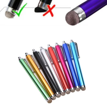 

11.2cm Metal Mesh Fine Point Round Thin Tip Capacitive Stylus Pen Tablet Stylus Pen For iPad 2/3/4/air/mini random color