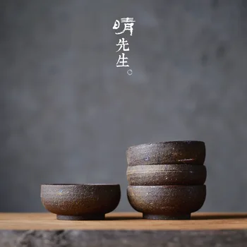 

Very Much Sir Jindezhen Pottery Kung Fu Tea Have Gift Suit Old Rock Mud Pure Manual Pull Blank Simple Teacup Tea Set