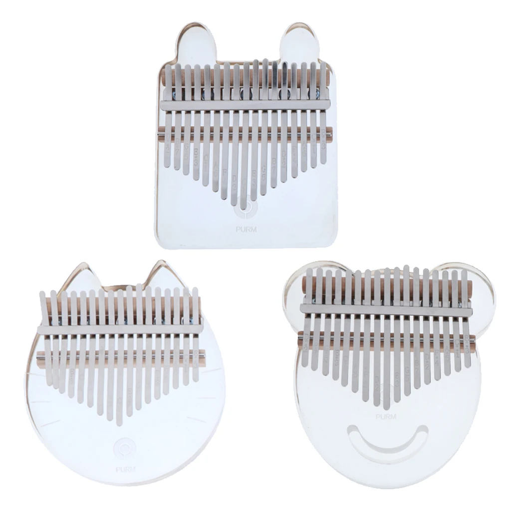 Hot Sale Kalimba 17 Key Thumb Piano Portable Crysta Mbira Finger Piano w/ Bag Hand Percussion Musical Gift Toys for Music Lover