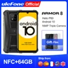 Ulefone Armor 8  Rugged Mobile Phone NFC Android 10 Helio P60 4GB+64GB 16MP Triple Camera Octa-core  6.1'' Waterproof Smartphone 1