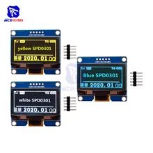 Diymore 1,5" 5PIN 128*64 светодиодный модуль дисплея SPD0301 для SPI IIC igc интерфейс 12864 O светодиодный экран для Arduino AVR STM32
