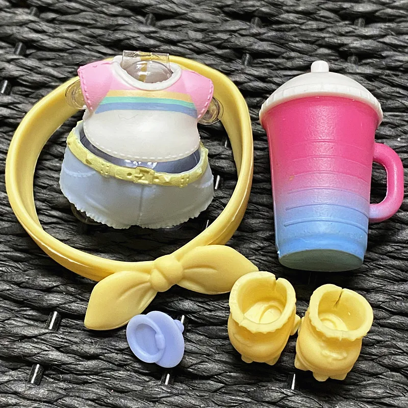 L.O.L. SURPRISE 1 Set Original Clothes Shoes Bottles Accessories Dress Suit for LOL 8 cm Big Sister Dolls Unicorn Outfit Kid Toy 16