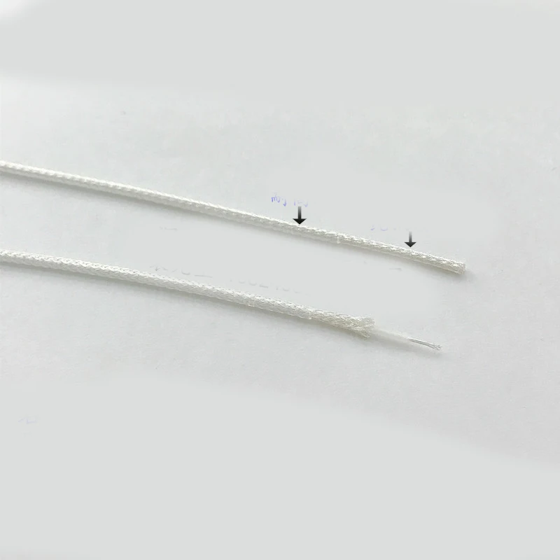 Rg316/rg316d Koaxial antennen kabel 50Ohm verlust armer HF-Pigtail-Adapter versilbert braun/weiß/blau – Detail 4