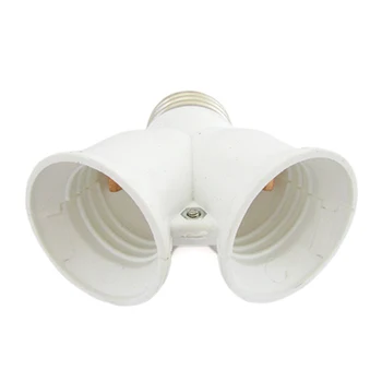 

LEDLUX AP2728 2 PCs lampholders Raddoppiatori splitter E27 1's attack E27 doubles to 2 attacks E27