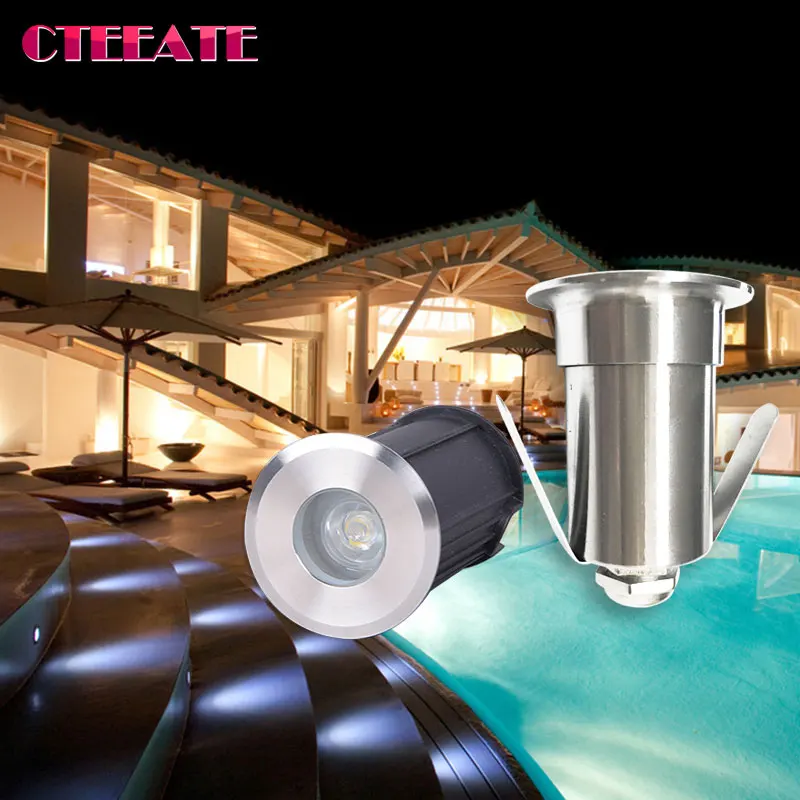12V 3W LED Underground Light Lamp DC Outdoor Garden Inground Recessed Floor Landscape Spot Lights Waterproof | Лампы и освещение
