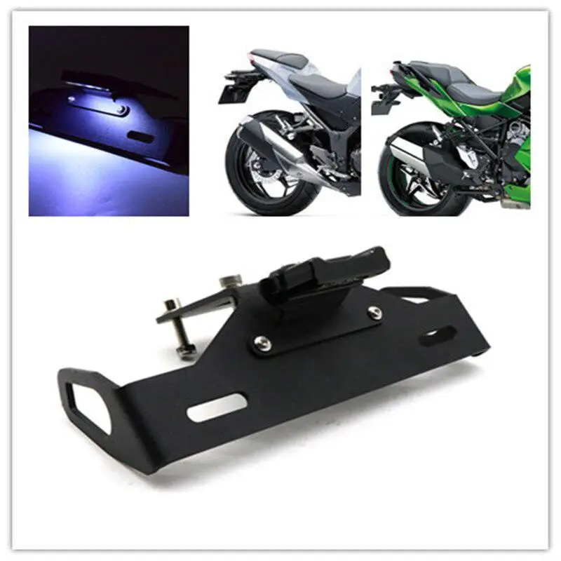 

Professional Motorcycle Rear Tail Light License Plate Frame Bracket Registration License Plate Holder for KAWASAKI Z1000 14-17