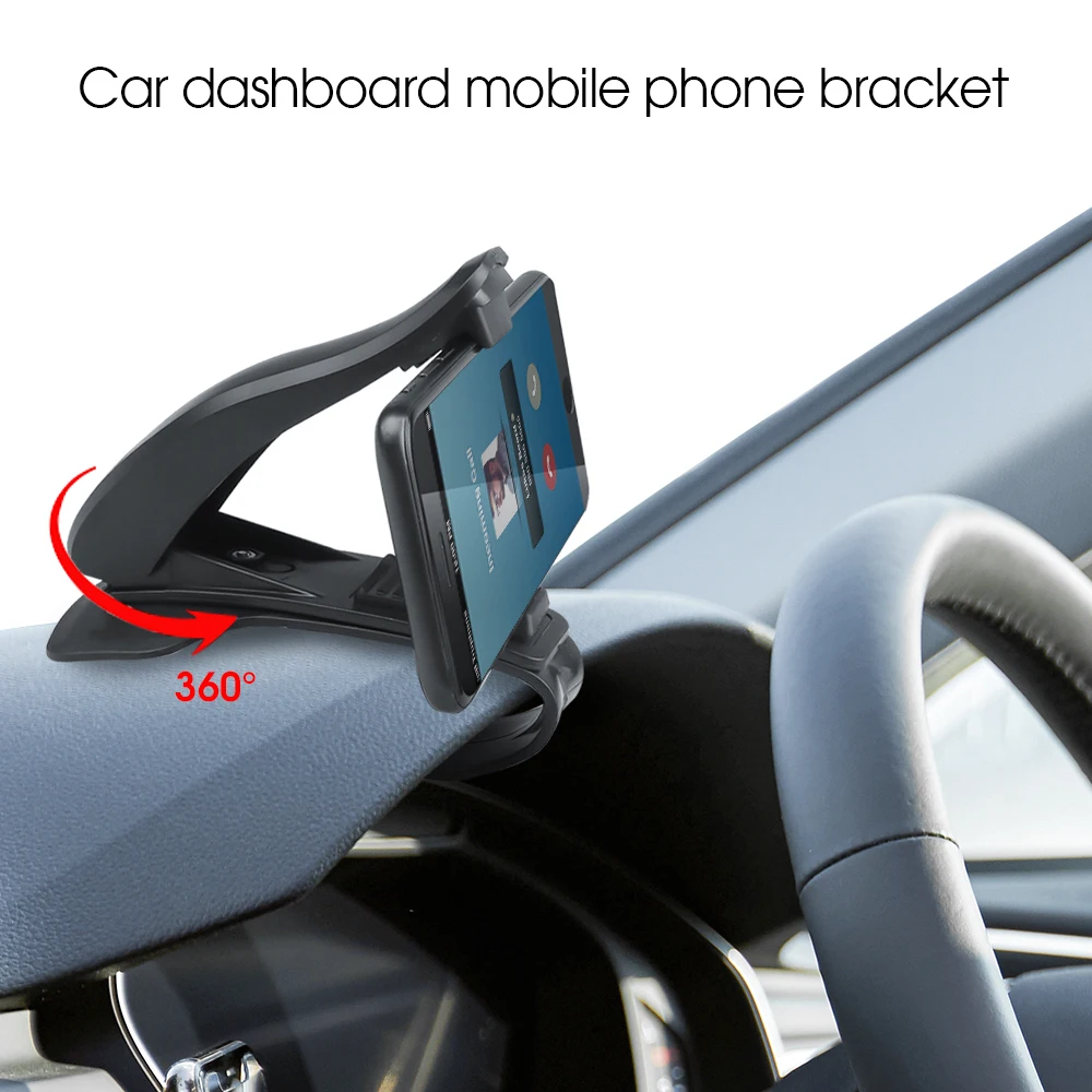 Kebidumei Автомобильный держатель для телефона, gps навигация, приборная панель, держатель для телефона, 360 градусов, для универсального мобильного телефона, крепление, подставка, кронштейн