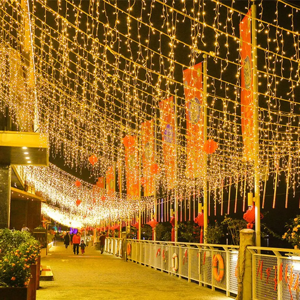 Светодиодный светильник-занавеска на Рождество 4 м водонепроницаемый Сказочный