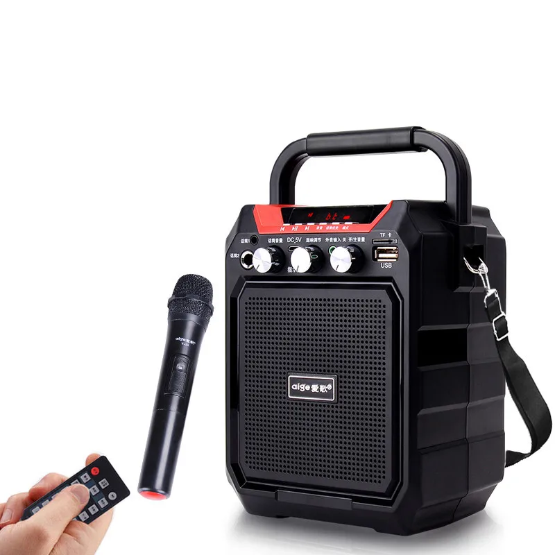 

Wireless Bluetooth Speaker Outdoor Dance Teaching Promotion Party Picnic Music Player TF FM Loudspeaker Portable Subwoofer