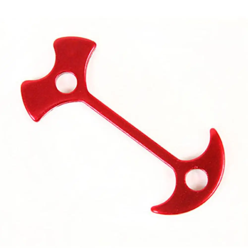 4PCS Wooden Board Tent Clip Buckle Fish Bone Nail Hook Aluminium Alloy Fishbone Tent Stakes Pegs Anchor Stopper for Camping