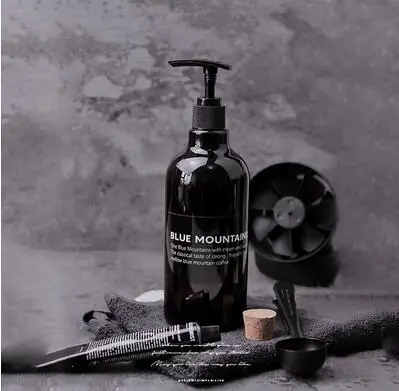 500ml Black BM 250 мл 500 мл коричневая бутылка для шампуня для ванны скандинавские бутылки для хранения моющего средства шикарная Ручная стирка бутылка с жидким лосьоном наклейка - Цвет: 500ml Black BM