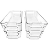 Stackable Plastic Storage Bins Fridge Organizer Clear Pantry Food Organization Handle For Kitchen Freezer Rack Cabinet Tools ► Photo 1/6