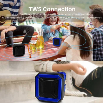 

LEORY Outdoor Speaker Wireless bluetooth Speaker bluetooth 5.0 Playing Time 20h 1200mah Hands Free Call Fm Radio Waterproof